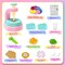 Flower Bouquet Craft Kit – DIY Arts & Crafts for Kids Ages 4-8, Girls Toys for Flower Making, Birthday Gift Craft Set with 90+ Fabric Petals, Stems, Vase, and Accessories (Pink & Blue)